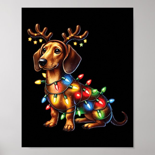 Poster Amoureux des animaux animaux de compagnie Dachshun (Devant)