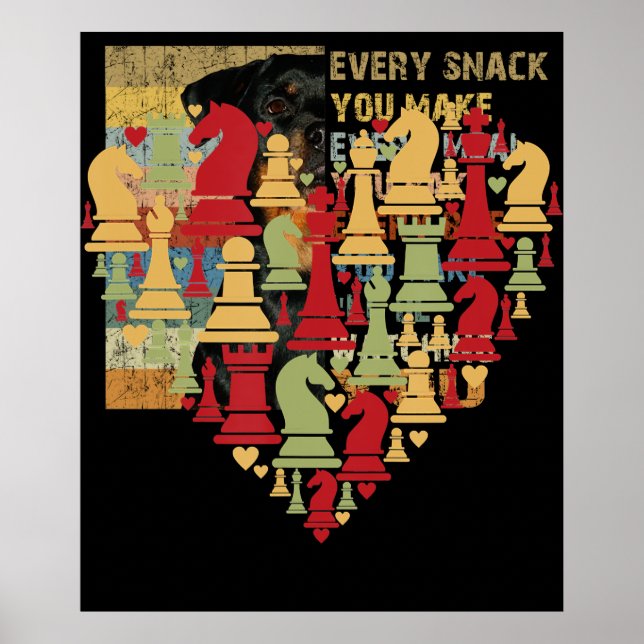 Poster Amoureux des échecs | J'Aime Vraiment Jouer Aux Éc (Devant)