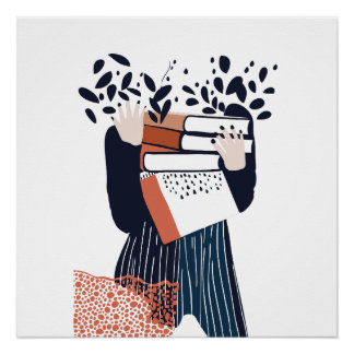 Poster amoureux des livres
