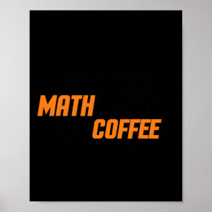 Poster Amoureux des maths, enseignant, drôle donnera des