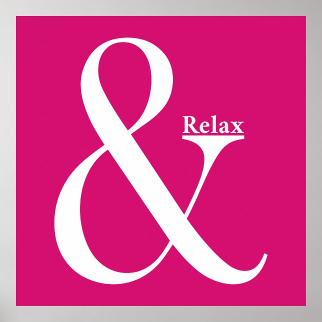 Poster Ampersand Et Relax (Devant)