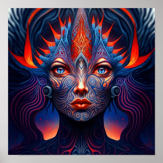 Poster Amphitrite - Déesse des Murs d'Eau Imprimer (Devant)