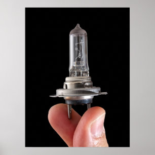 Poster Ampoule halogène