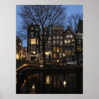 Amsterdam Canal Soirée Photo Lumineuse