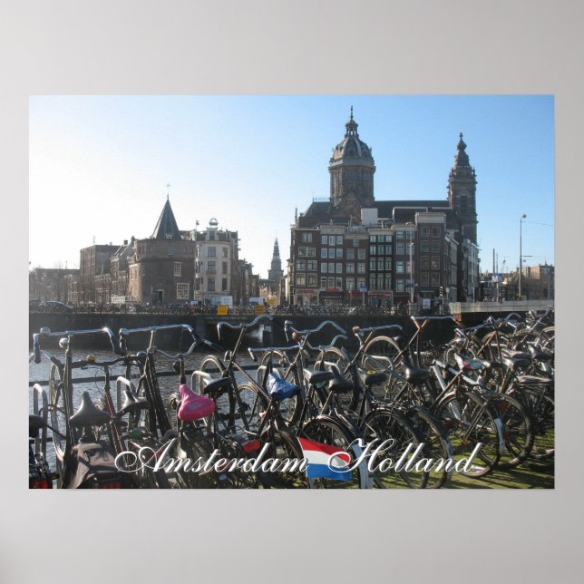 Poster Amsterdam Holland (Devant)