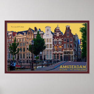 Poster Amsterdam-Keizersgracht Centrum