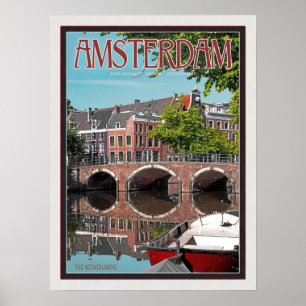 Poster Amsterdam - Keizersgracht-RGrachtCentrum
