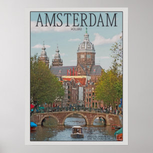 Poster Amsterdam - Saint Nicolaaskerk