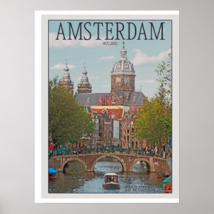 Poster Amsterdam - Saint Nicolaaskerk