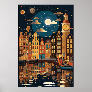 Poster Amsterdam, Voyage