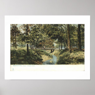 Poster AMT de Memphis, Overton Park 1905 Inspiré Vintage