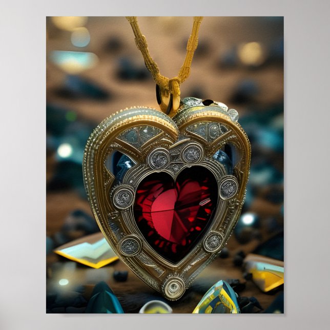 Poster Amulet Coeur Bijoux (Devant)