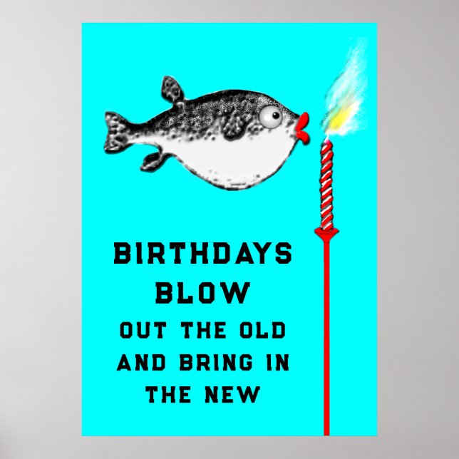 Poster Amusant Anniversaire Adulte (Devant)