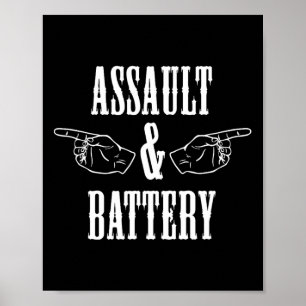 Poster Amusant Ault Et Batterie Bodybuilding