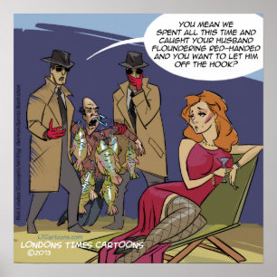 Poster amusant des maris en difficulté