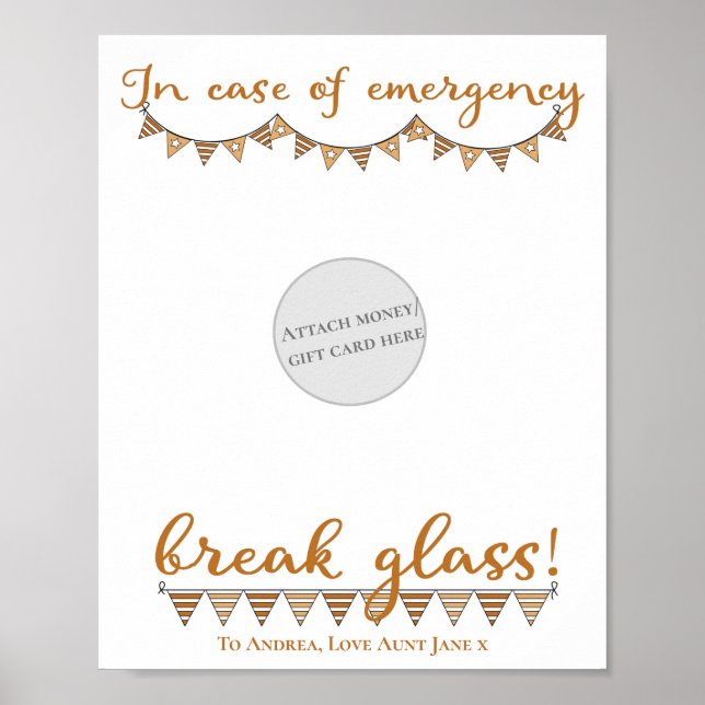 Poster Amusant En Coque D'Urgence Titulaire De Carte Cade (Devant)