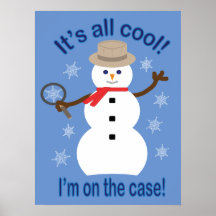 Amusant et fantaisie Tout est Cool Snowman Inspect