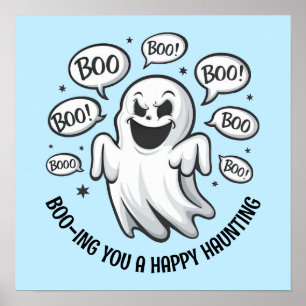 Poster Amusant fantôme de Boo