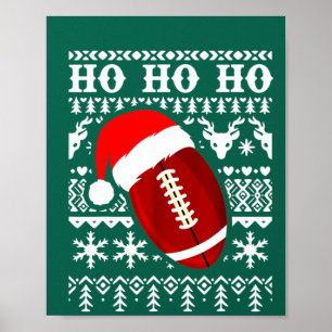 Poster Amusant football américain méchant Sweater Boy de