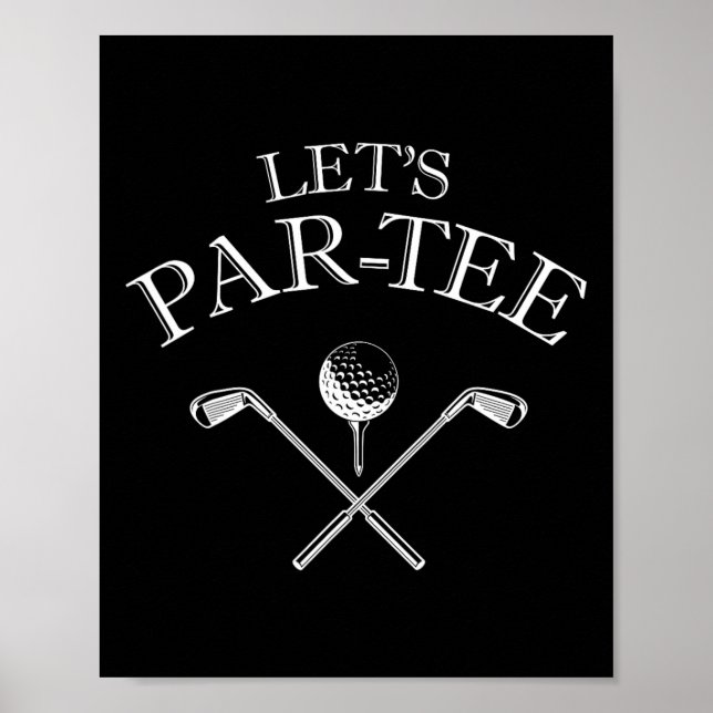 Poster Amusant Golf Let's Par-tee Let's Par Tee 2 (Devant)
