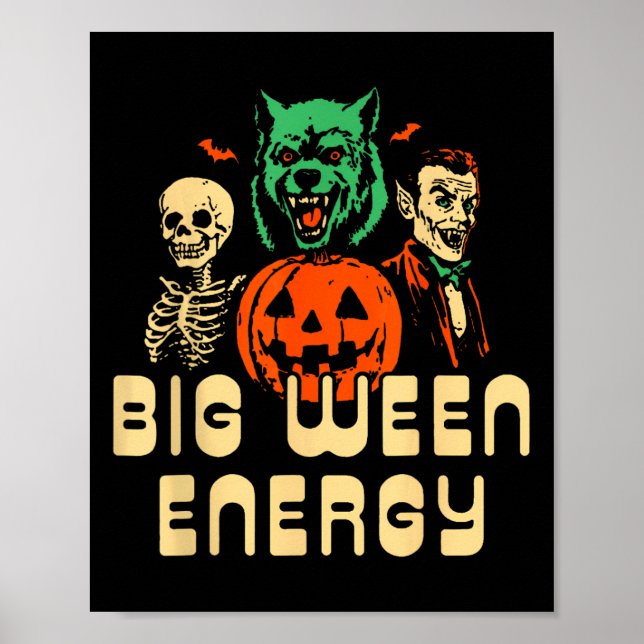 Poster Amusant Halloween Big Ween Energy Uni (Devant)
