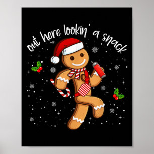 Poster Amusant Ici À L'Air D'Un Snack Gingerbread Ch