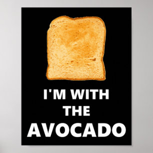 Poster Amusant je suis avec le costume d'Halloween toast