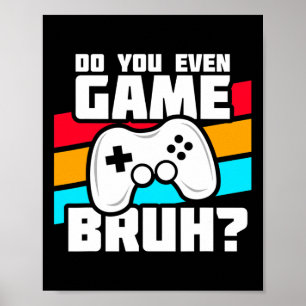 Poster Amusant Joueur Vidéo - Jeu Console Pc - Jeu Vidéo