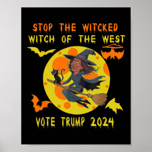 Poster Amusant Kamala Harris Arrêtez La Méchante Sorcière