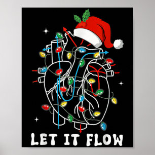 Poster Amusant Laisser Flow Anatomie Coeur Cardiaque Infi
