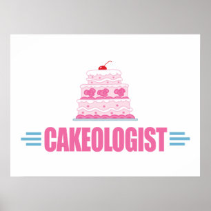 Poster Amusant Mariage Cake Lover
