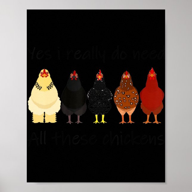 Poster Amusant Oui J'Ai Vraiment Besoin De Tous Ces Agric (Devant)