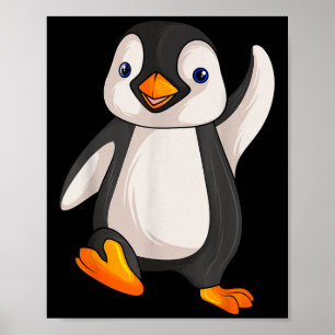 Poster Amusant Penguin Vêtements S Uni-adultes Enfants B