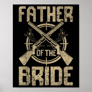 Poster Amusant Père Mariage De La Chasse De Mariée