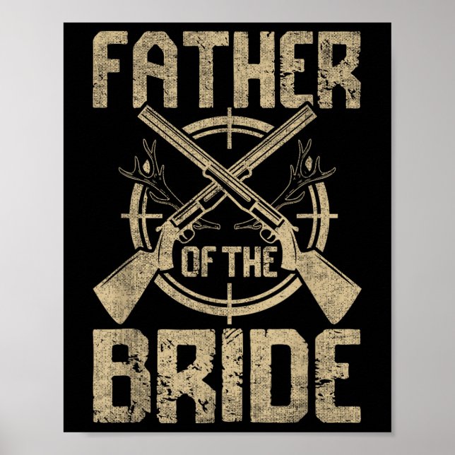 Poster Amusant Père Mariage De La Chasse De Mariée (Devant)