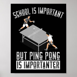Poster Amusant Ping Pong Lecteur Table Tennis Cadeau