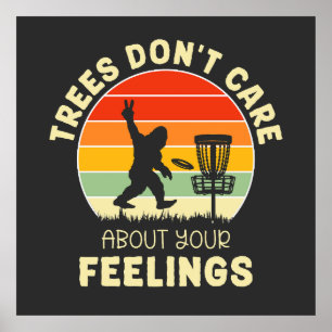 Poster Amusant Retro Disc Conception de Golf Les amateu