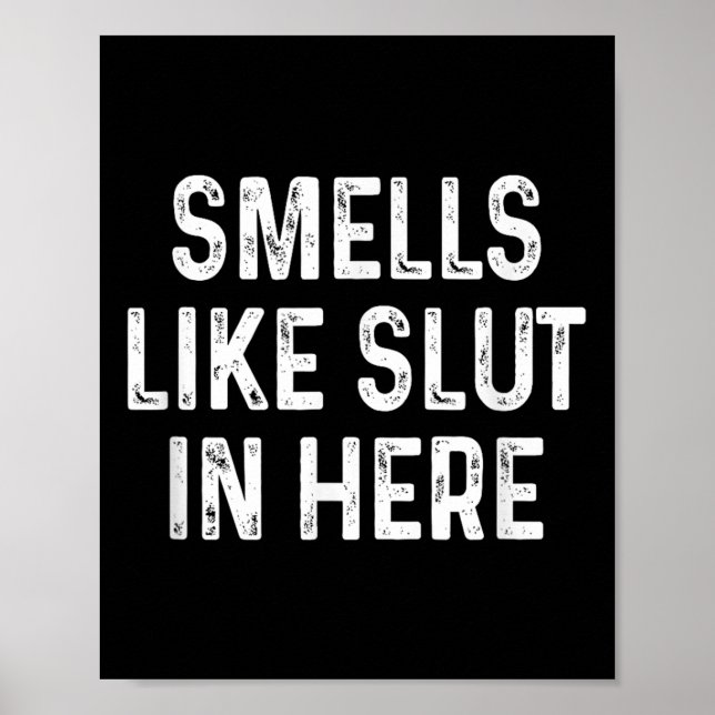 Poster Amusant Sent Comme Dans Ici L'Humour Adulte Offens (Devant)