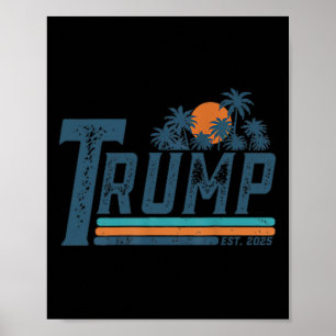 Poster Amusant Trump Chemise Golfe Des États-Unis Amériqu