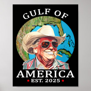 Poster Amusant Trump Chemise Golfe Des Etats-Unis Est 202