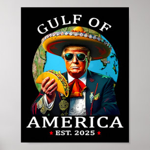 Poster Amusant Trump Chemise Golfe Des Etats-Unis Est 202
