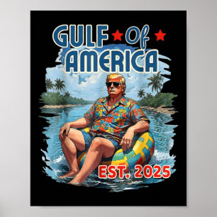 Poster Amusant Trump Chemise Golfe Des Etats-Unis Est 202