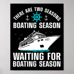 Poster Amusante Conception De Bateau Homme Femme Bateau L