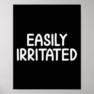 Poster Amusante Fête Facilement Irritée Famille Sarcastiq