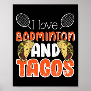 Poster Amusante Idée Cadeau Badminton Pour Joueur Badmint
