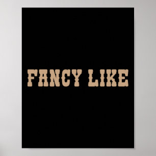 Poster Amusante Ligne Danser Pays Occidental Fancy Like
