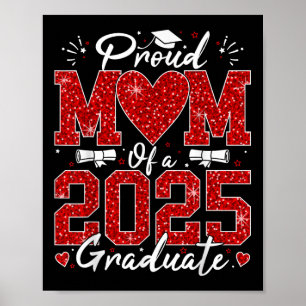 Poster Amusante Maman Fière D'Un Diplômé De 2025 Senior 2