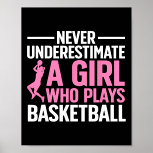 Poster Amusants Bysketbyll Art Pour Filles Jeunes Ados By