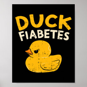 Poster Amusants Diabète Sensibilisation I Canard Fiabetes