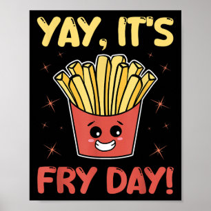 Poster Amusants Français Fries Adultes Graphiques Enfants